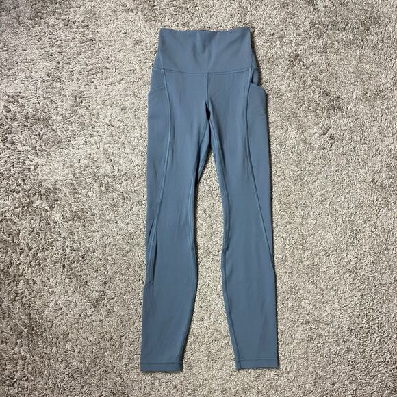 Lululemon Size 2 Align Pant High Rise with Pockets 25" Oil Grey - Picture 1 of 6